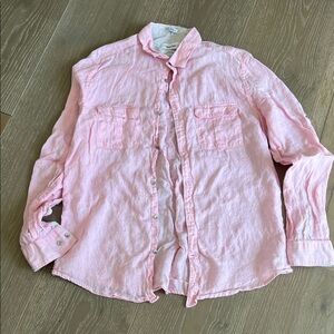 Calvin Klein Light Pink Linen Shirt